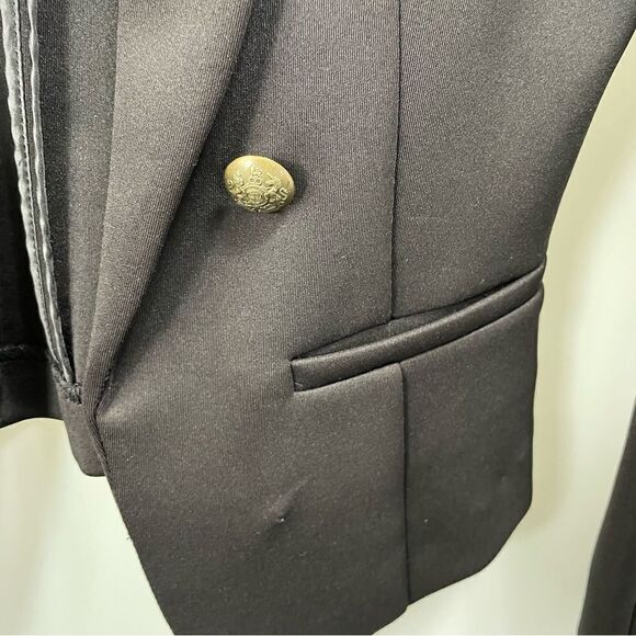 [S] Forever 21 Women’s Structured Black Blazer with Decorative Gold Buttons - Picture 7 of 15